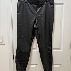 a new day Black Faux Leather Leggings